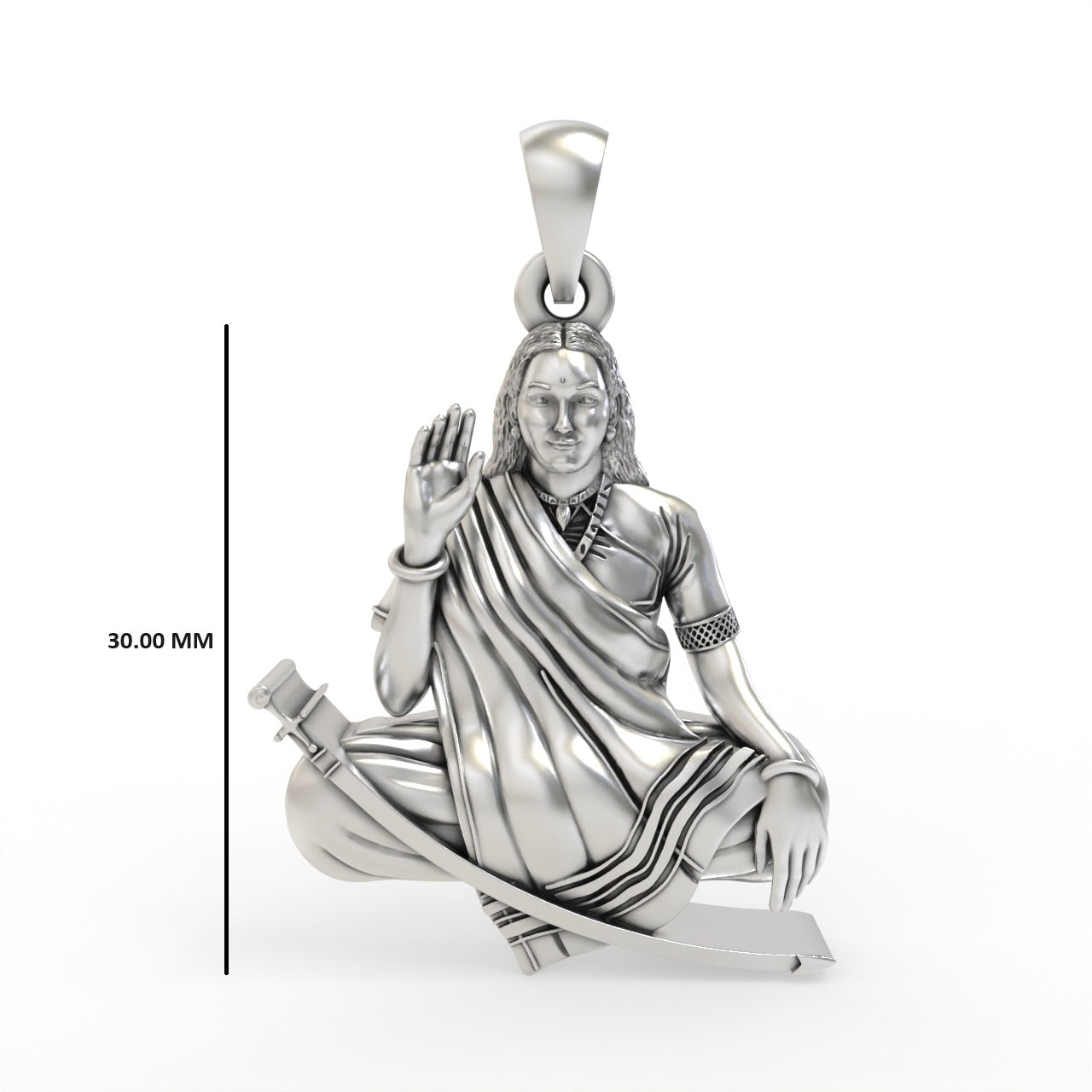 Silver Mogalmaa Pendant ( Gold-Plated )