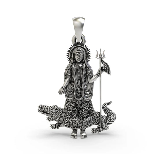 Khodiyar Maa Pendant β Handcrafted Spiritual Jewelry for Divine Protection & Blessings