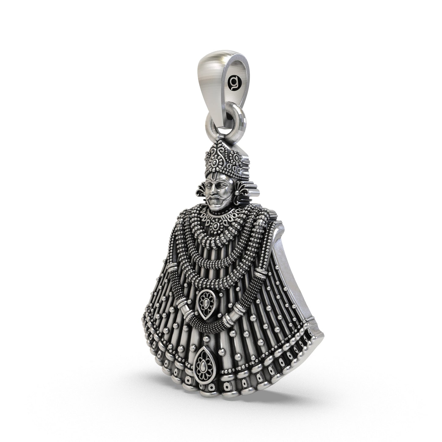925 Silver Khatu Shyam Ji Pendant | Hindu God Barbarik Locket | Divine Spiritual Jewelry for Devotees