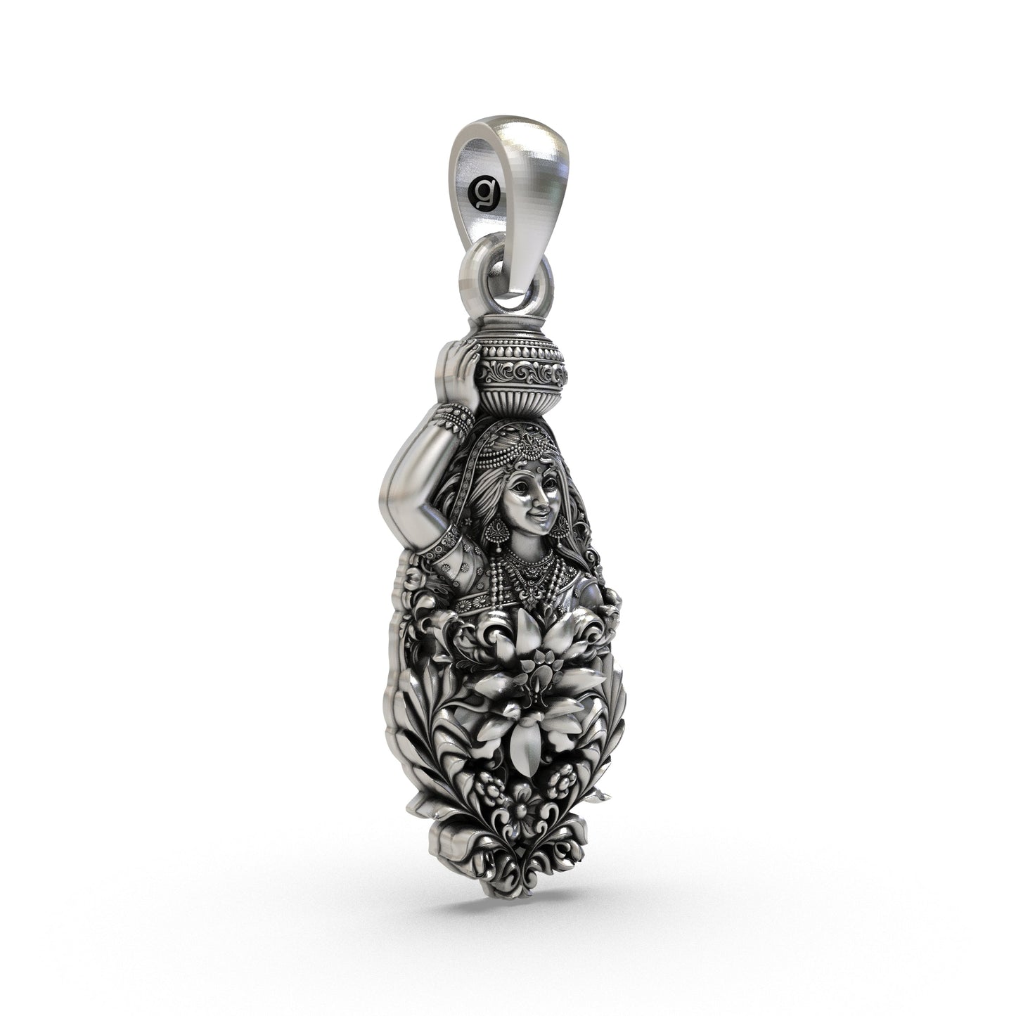925 Silver Radhaji Pendant - Divine Goddess Radha Jewelry for Love & Devotion