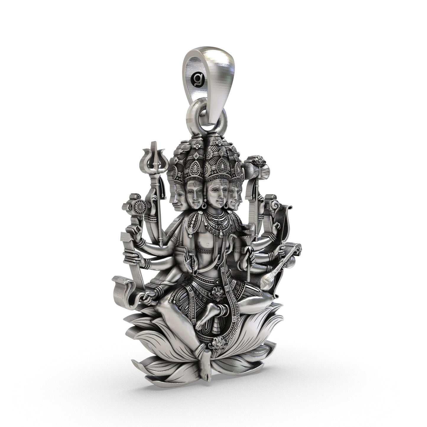 925 Silver Panchmukhi Shiva Pendant – Powerful Five-Faced Mahadev Amulet for Protection & Spiritual Energy