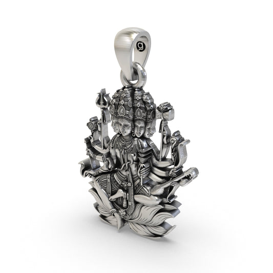 925 Silver Panchmukhi Shiva Pendant β Powerful Five-Faced Mahadev Amulet for Protection & Spiritual Energy