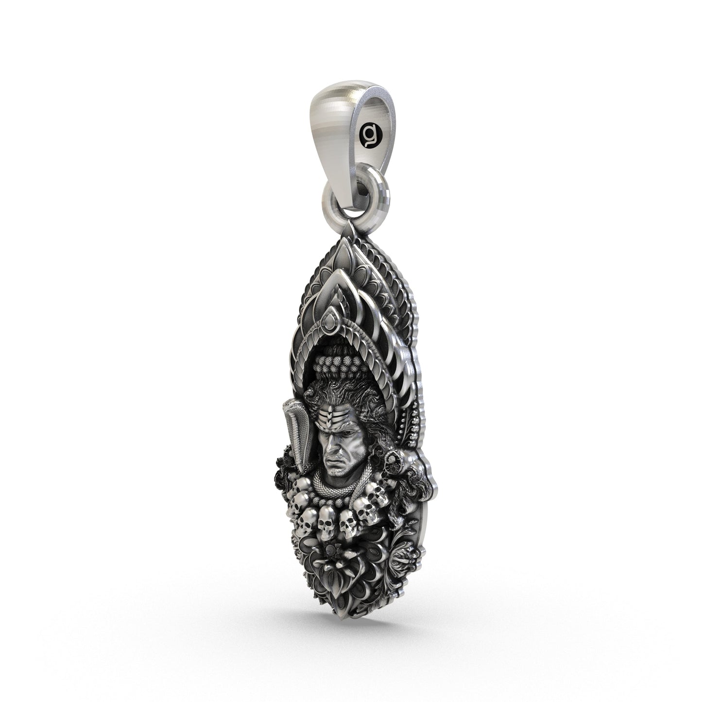 925 Silver Mahadev Pendant