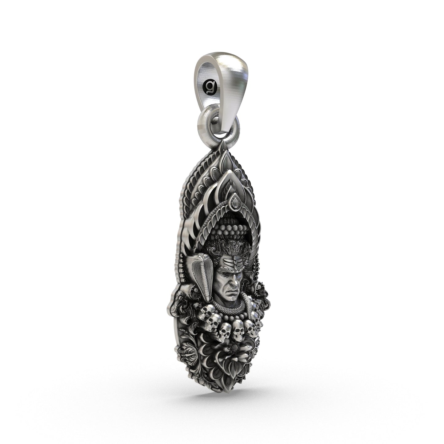 925 Silver Mahadev Pendant