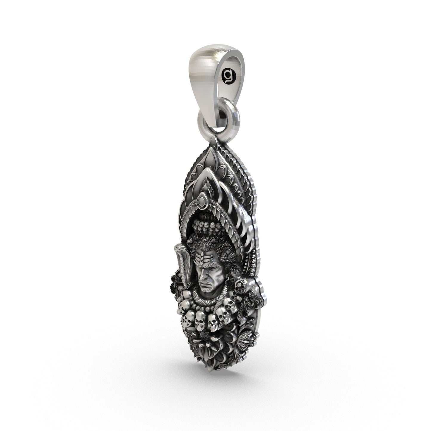 925 Silver Mahadev Pendant