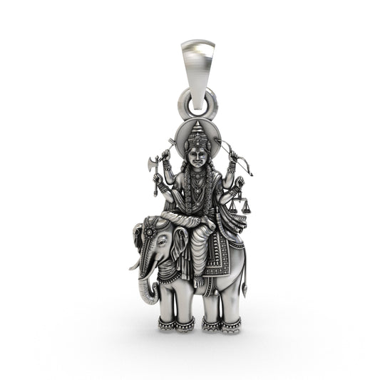 925 Silver Brihaspati Pendant | Guru Graha Devta Jewelry for Wisdom & Fortune | Spiritual Planetary Pendant for Astrology & Pooja