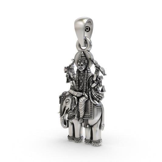 925 Silver Brihaspati Pendant | Guru Graha Devta Jewelry for Wisdom & Fortune | Spiritual Planetary Pendant for Astrology & Pooja