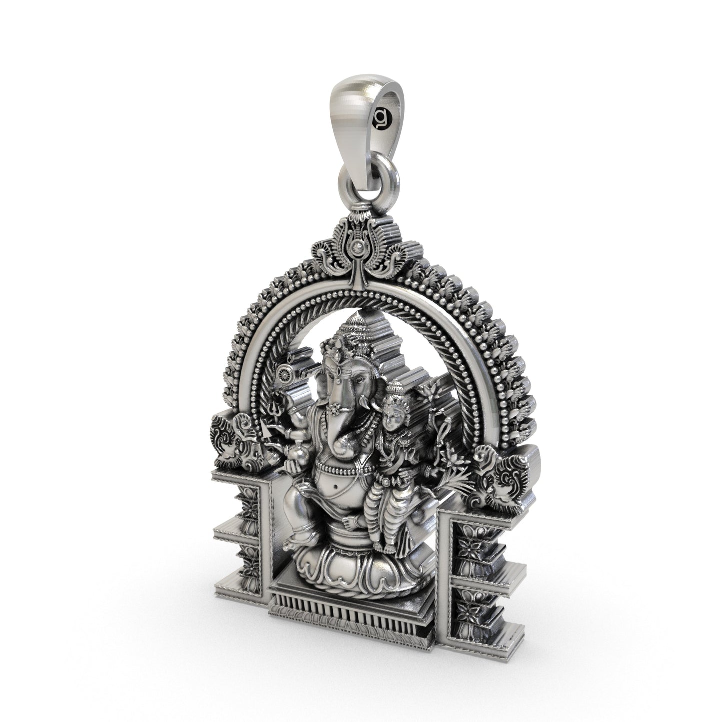 925 Silver Vallabha Ganapathi Pendant