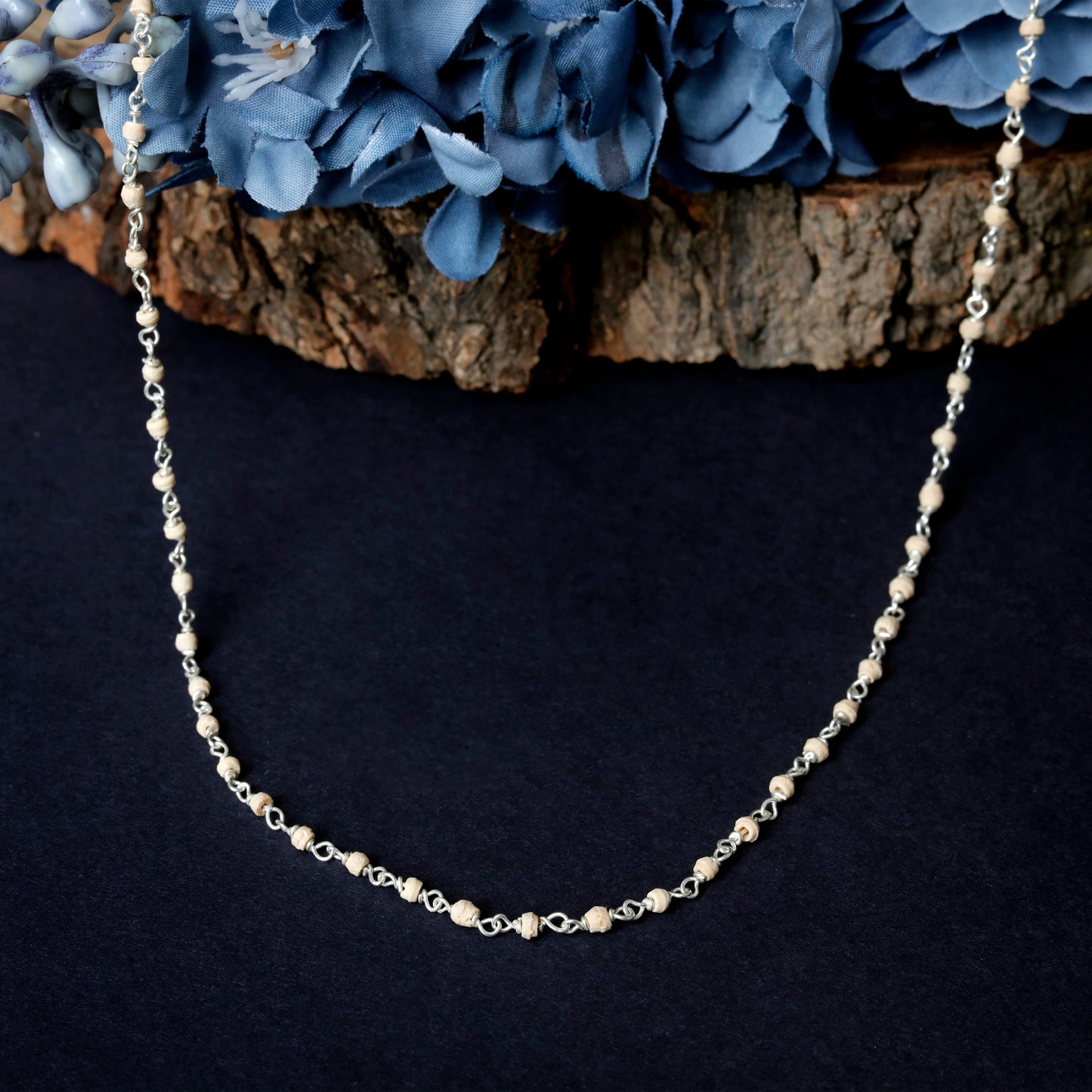 Tulsi Mala with Silver Capping - To Eliminate Negativity