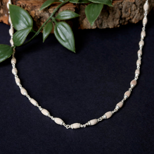 Tulsi Mala with Silver Capping - To Eliminate Negativity