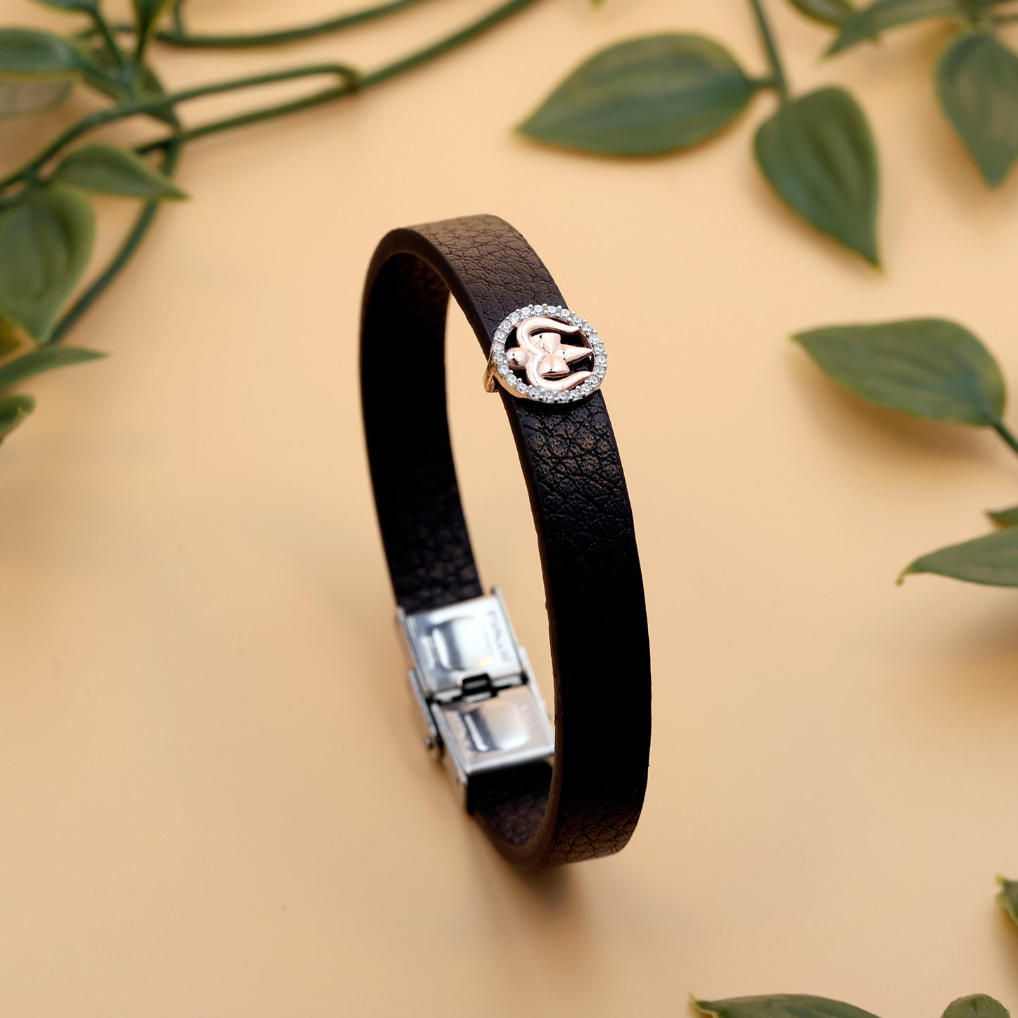 92.5 silvar Trishul Rakhi Bracelet