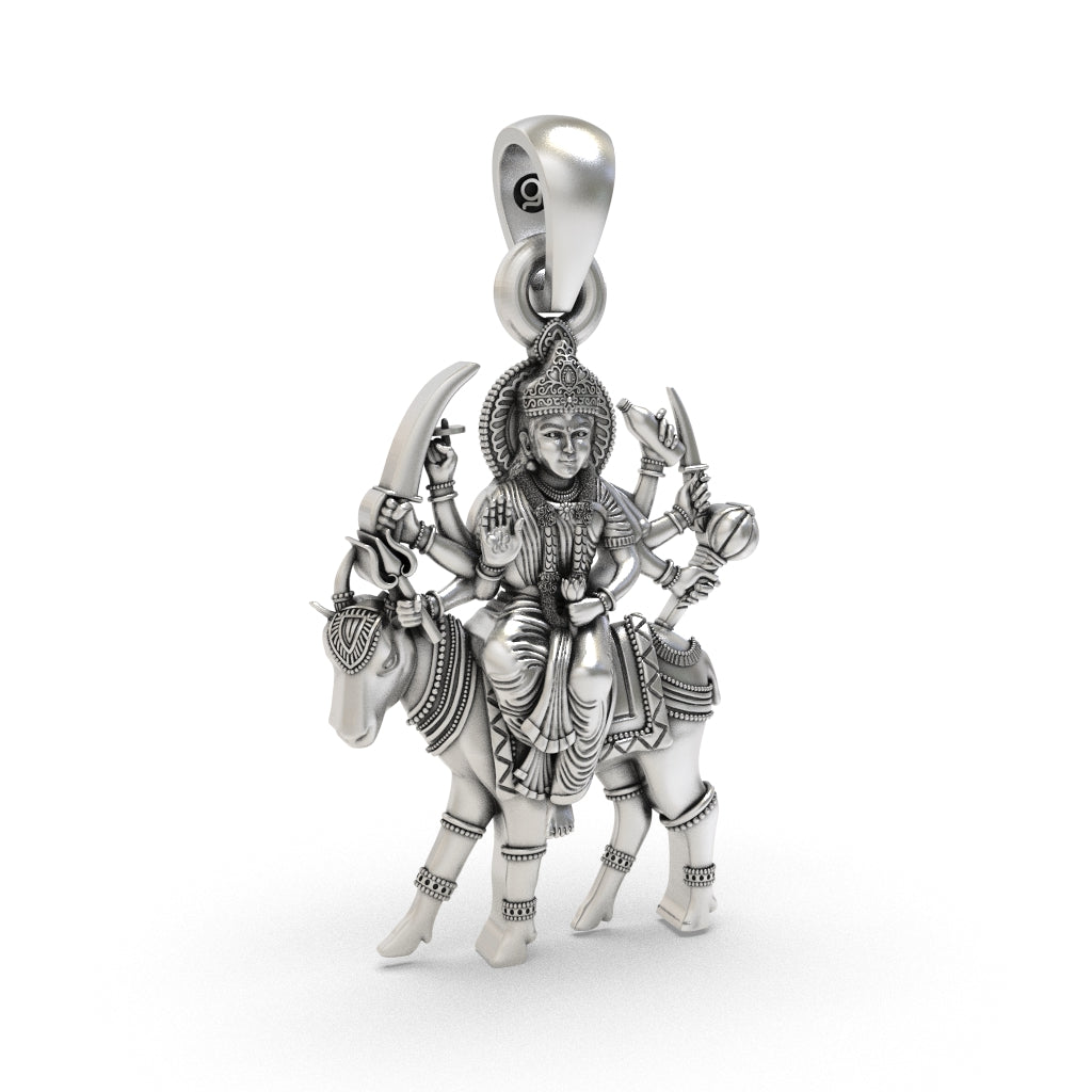 Silver Meldi Maa Pendant ( Gold-Plated )