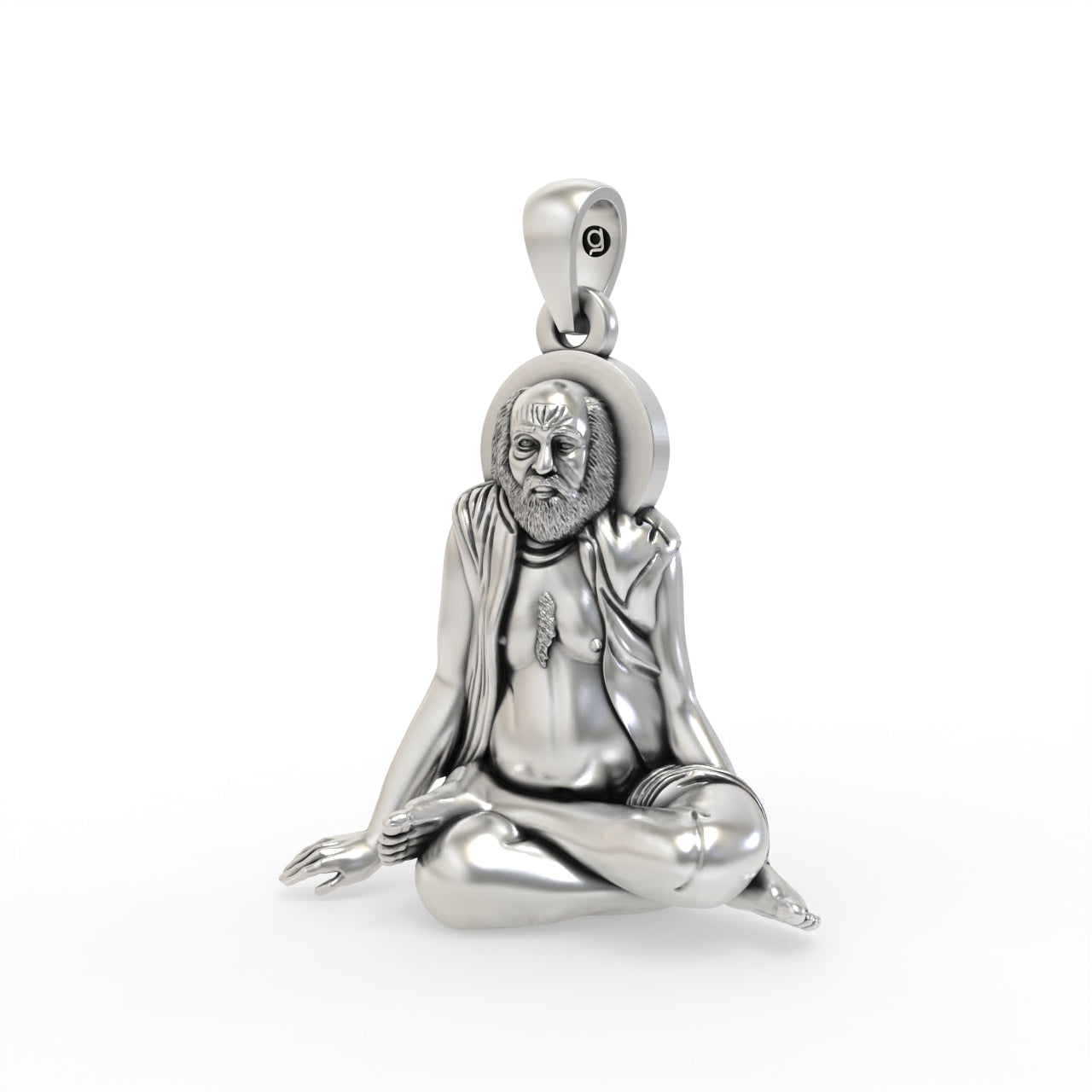 Silver bajrangdas bapa pendant( Gold-Plated )