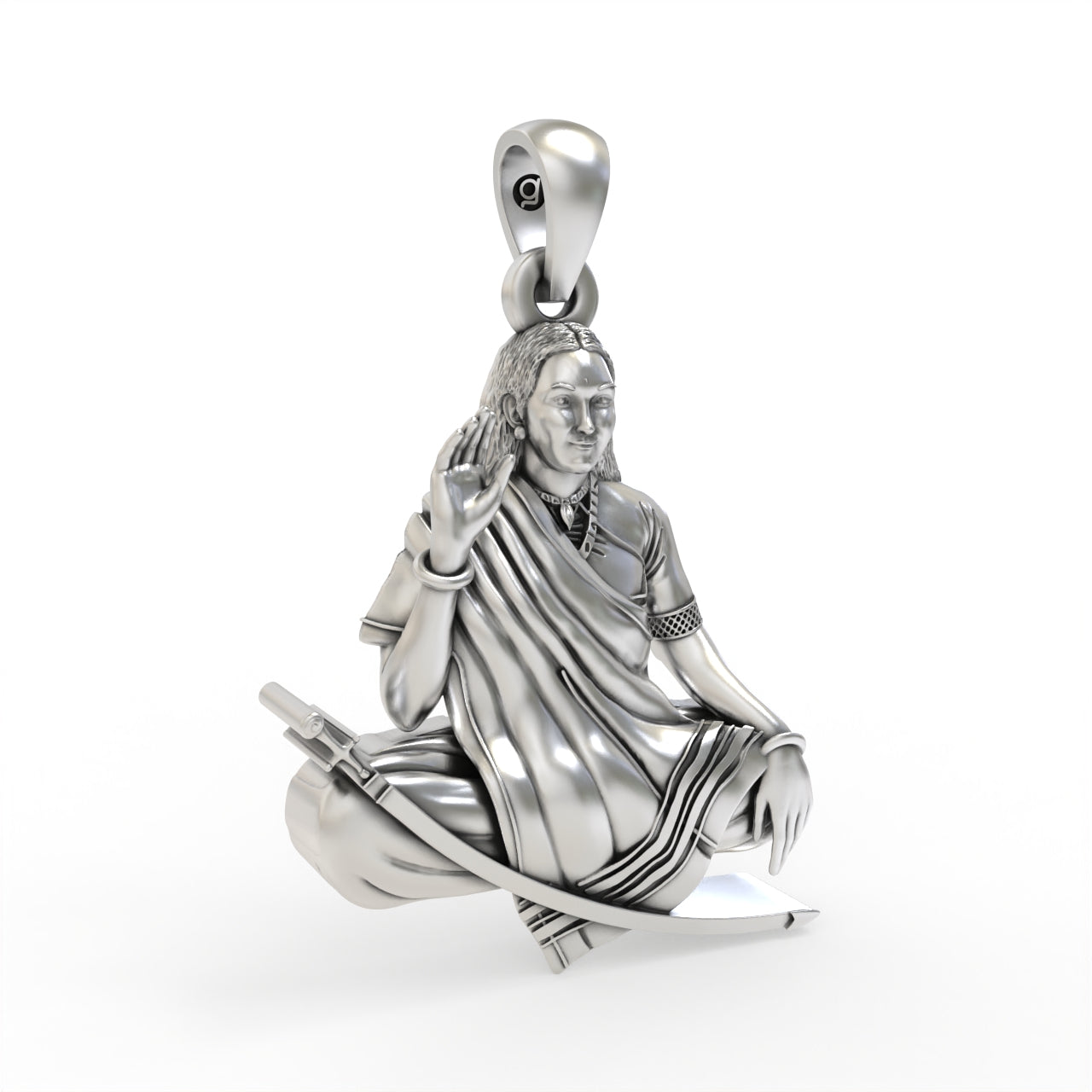 Silver Mogalmaa Pendant ( Gold-Plated )