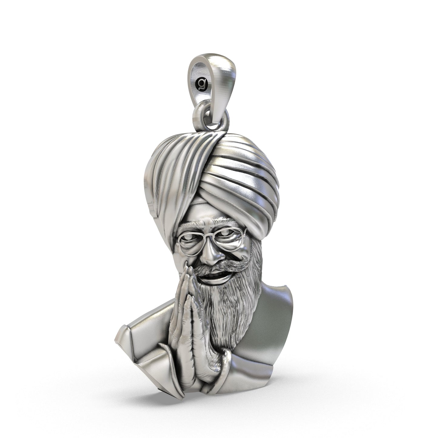 925 Silver Baba Gurinder Singh Ji Pendant