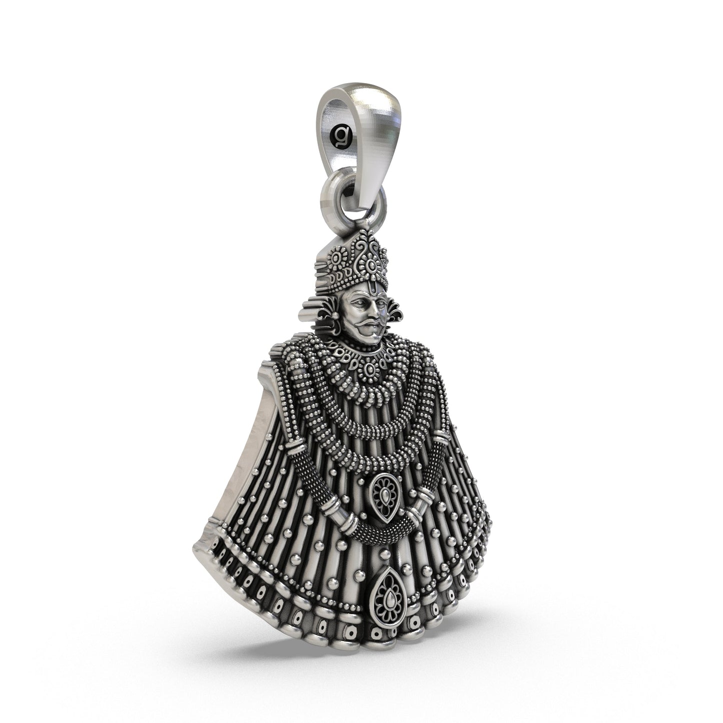 925 Silver Khatu Shyam Ji Pendant | Hindu God Barbarik Locket | Divine Spiritual Jewelry for Devotees