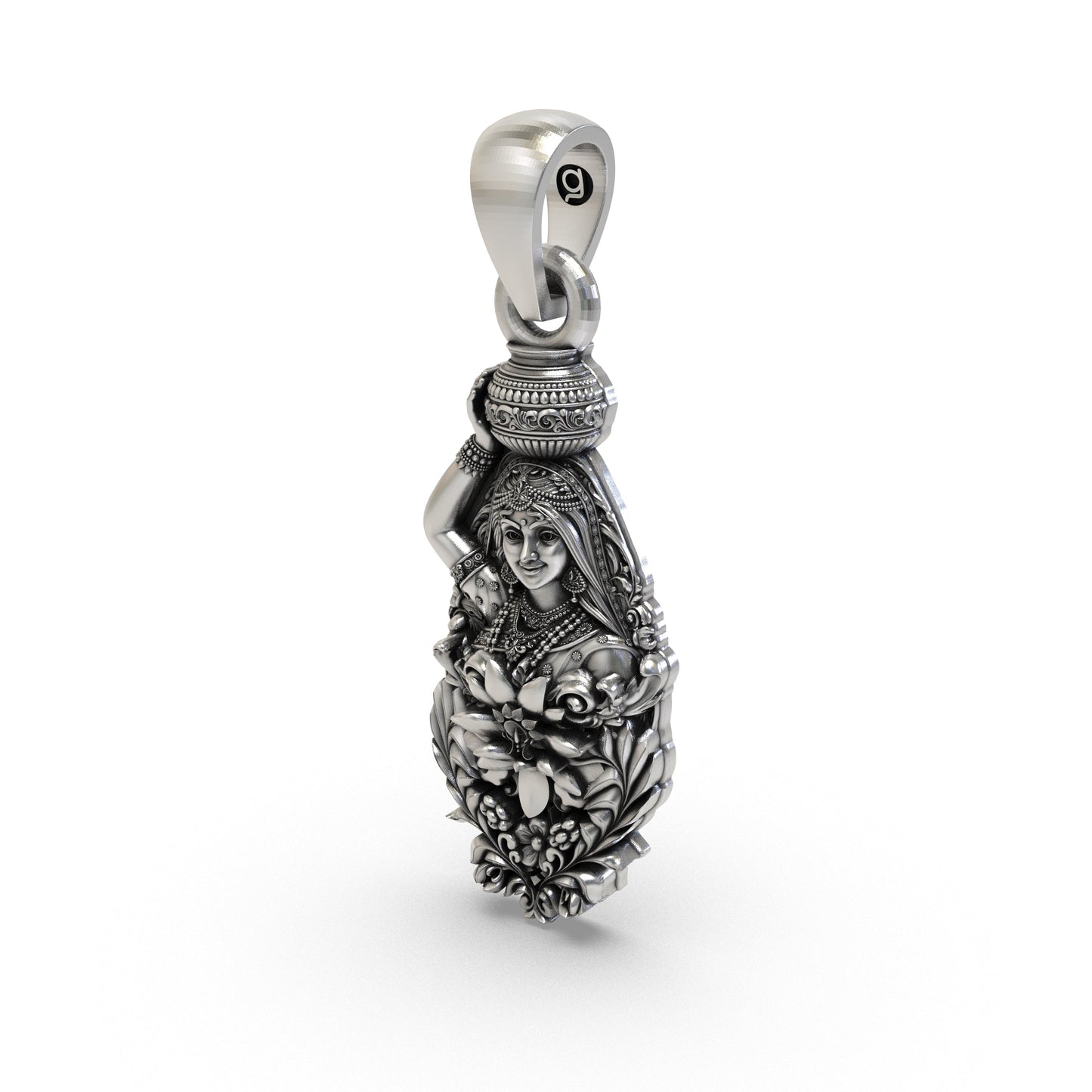 925 Silver Radhaji Pendant - Divine Goddess Radha Jewelry for Love & Devotion