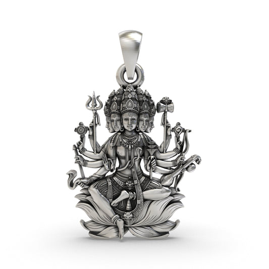 925 Silver Panchmukhi Shiva Pendant – Powerful Five-Faced Mahadev Amulet for Protection & Spiritual Energy