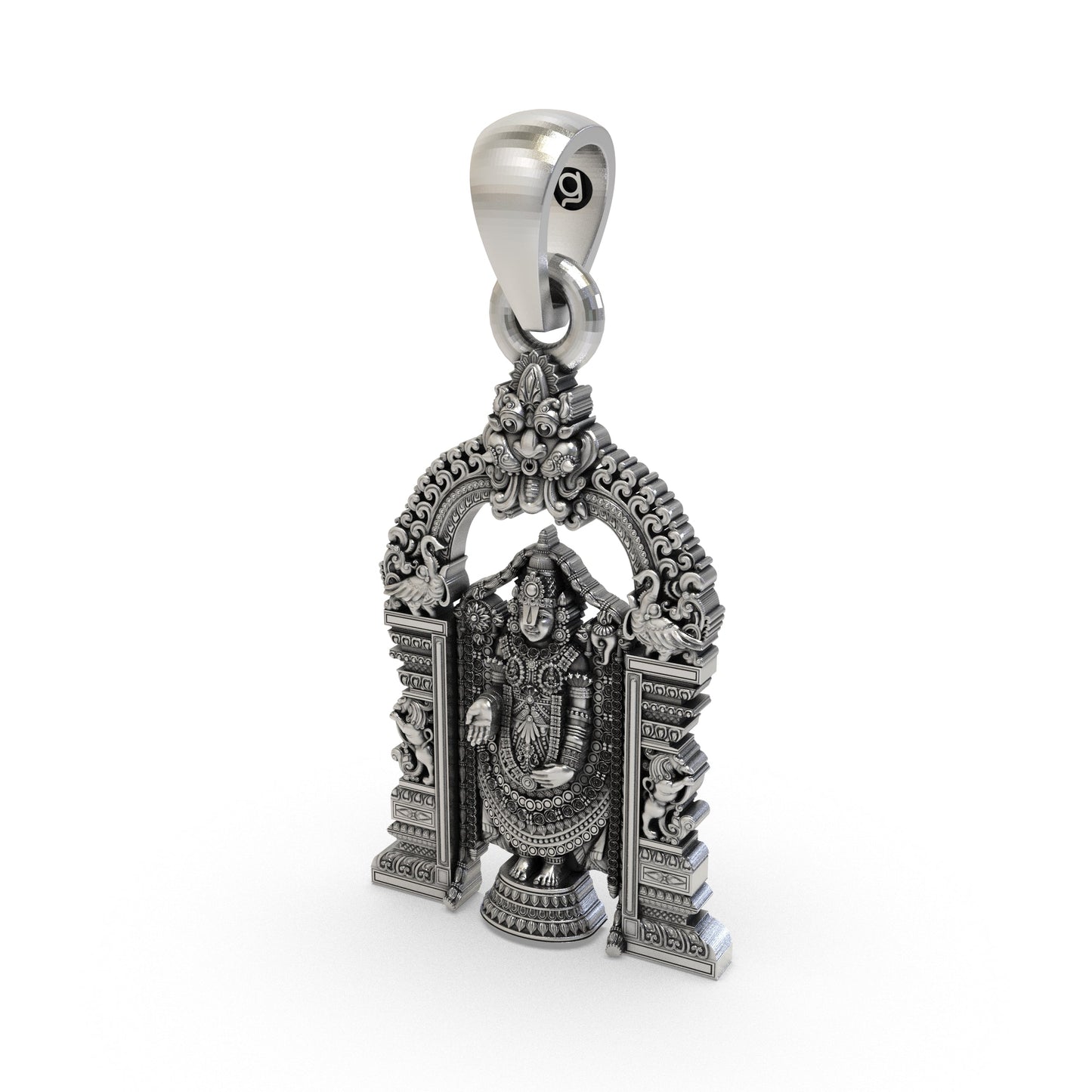 925 Silver Tirupati Balaji Pendant | Lord Venkateswara Jewelry | Spiritual Hindu God Pendant