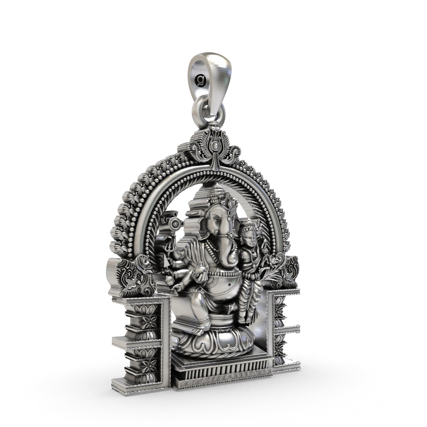 925 Silver Vallabha Ganapathi Pendant