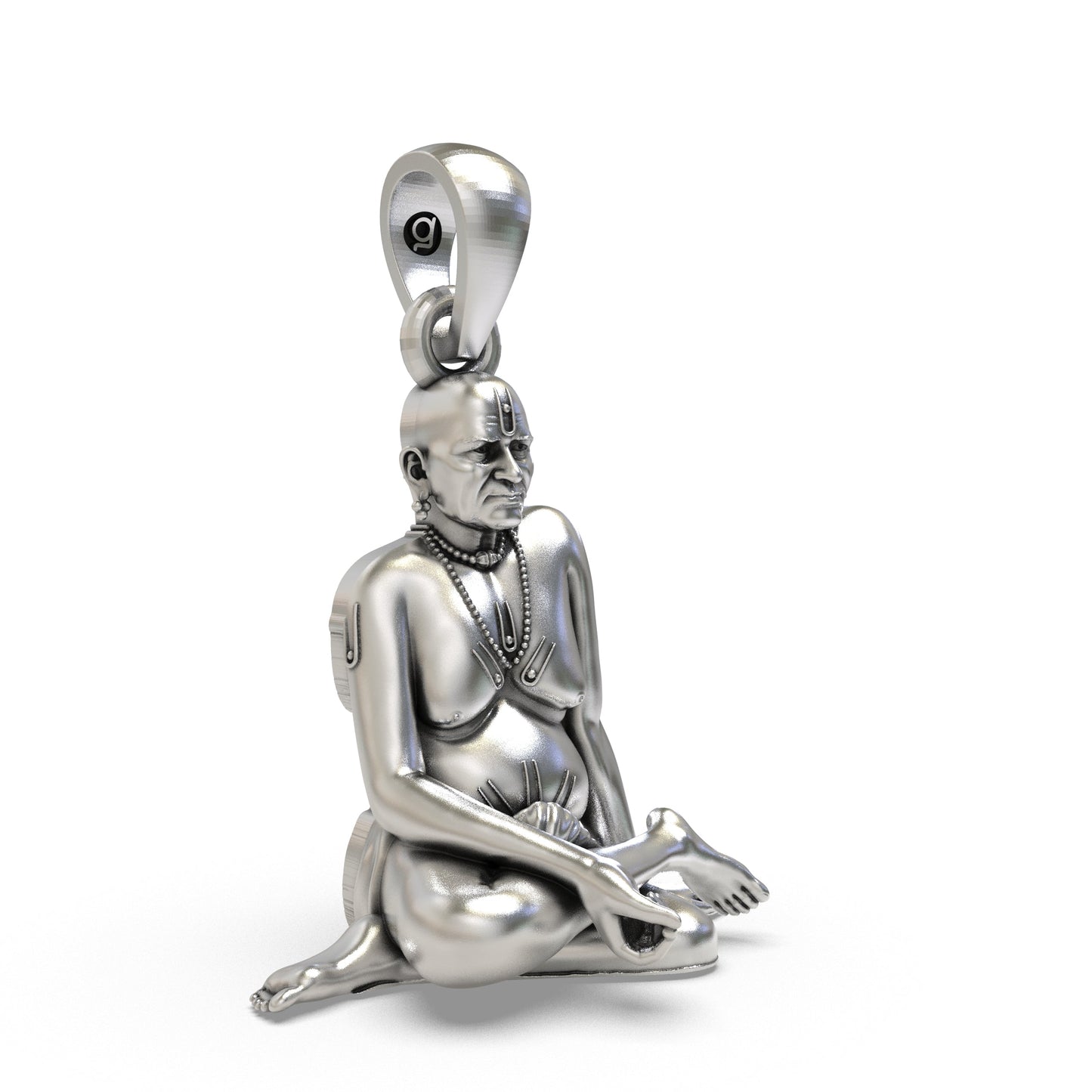 925 Silver Swami Samarth Guru Pendant