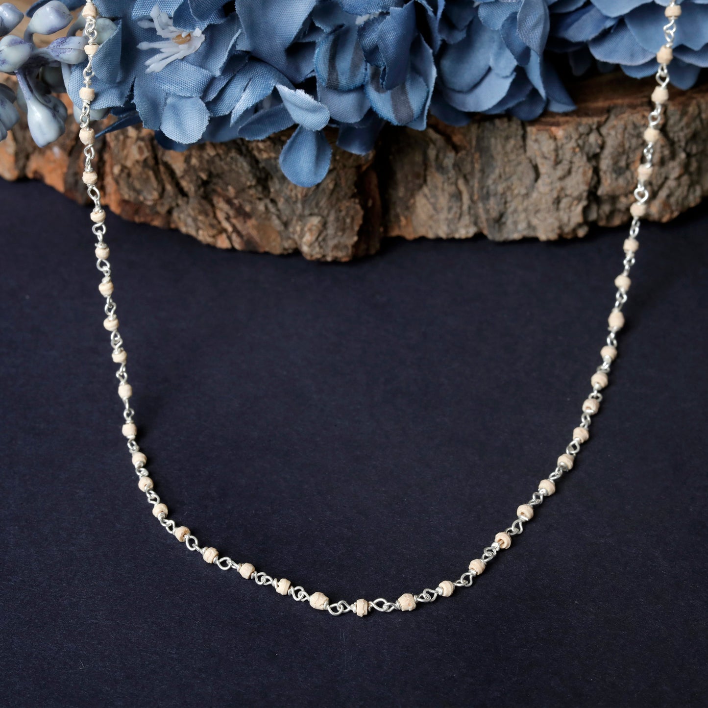 Tulsi Mala with Silver Capping - To Eliminate Negativity