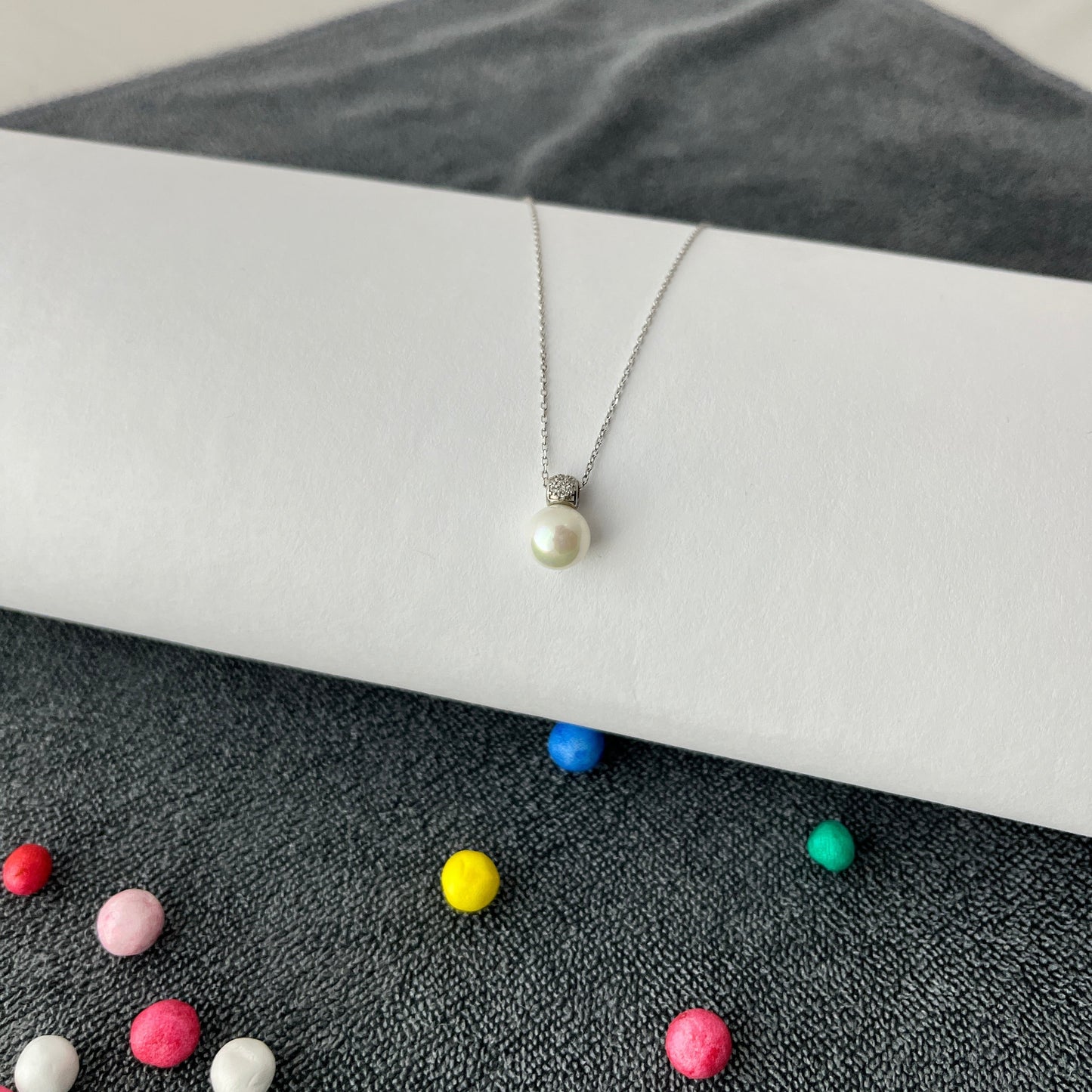 Pearl Pendant Necklace  Drop Necklace - varudijewellers