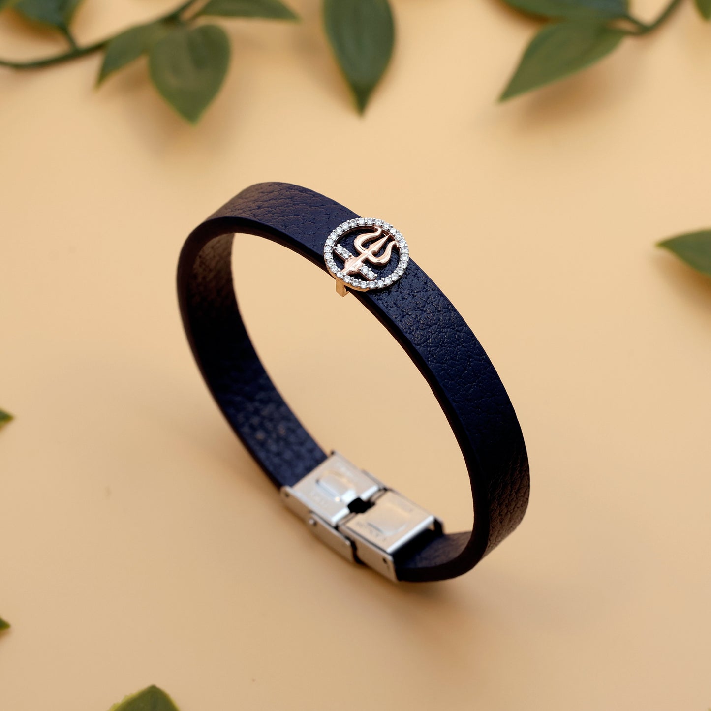 92.5 silvar Trishul Rakhi Bracelet