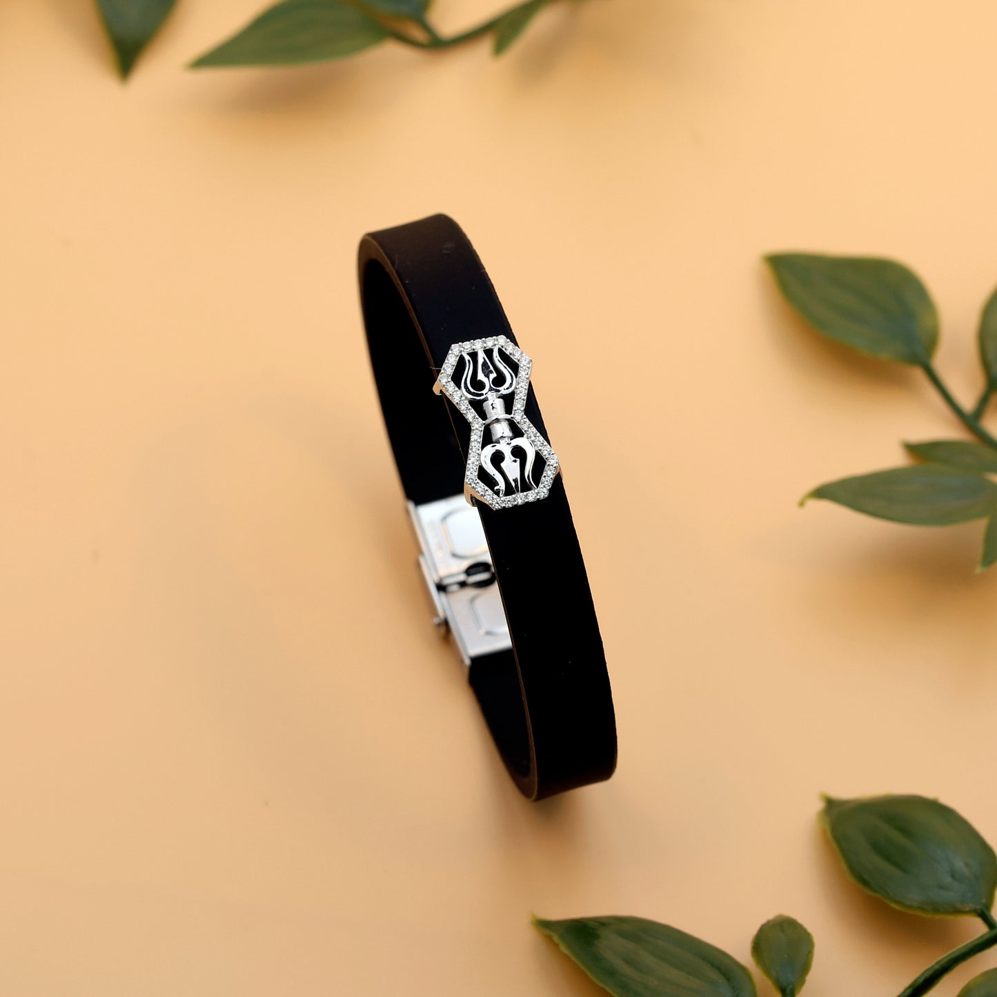 92.5 silvar Trishul Rakhi Bracelet