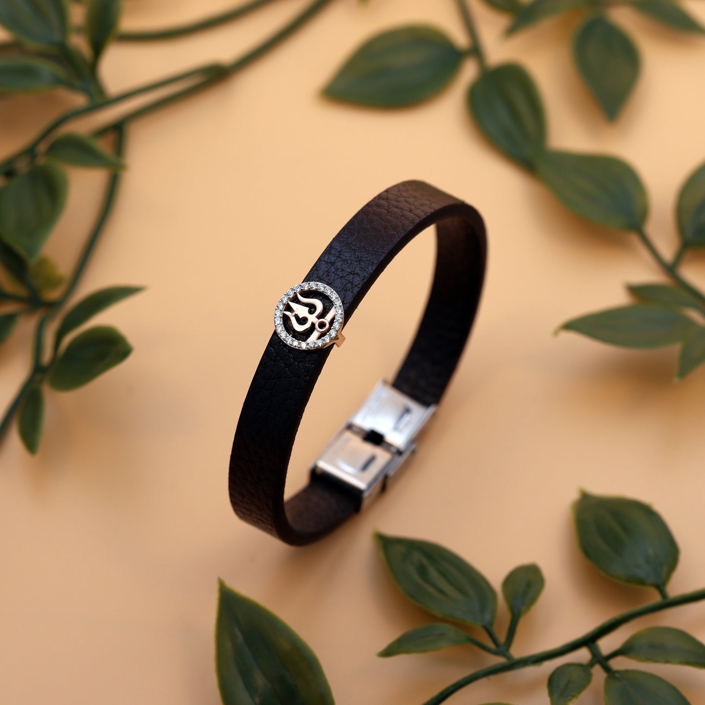 92.5 silvar Trishul Rakhi Bracelet