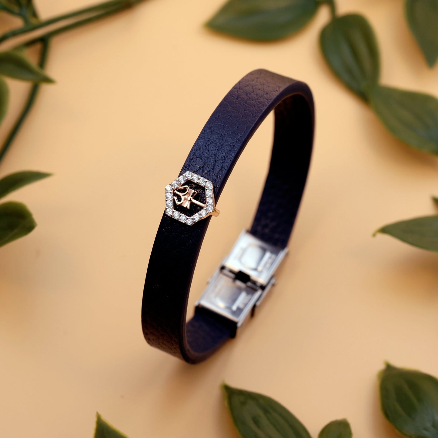 92.5 silvar Trishul Rakhi Bracelet