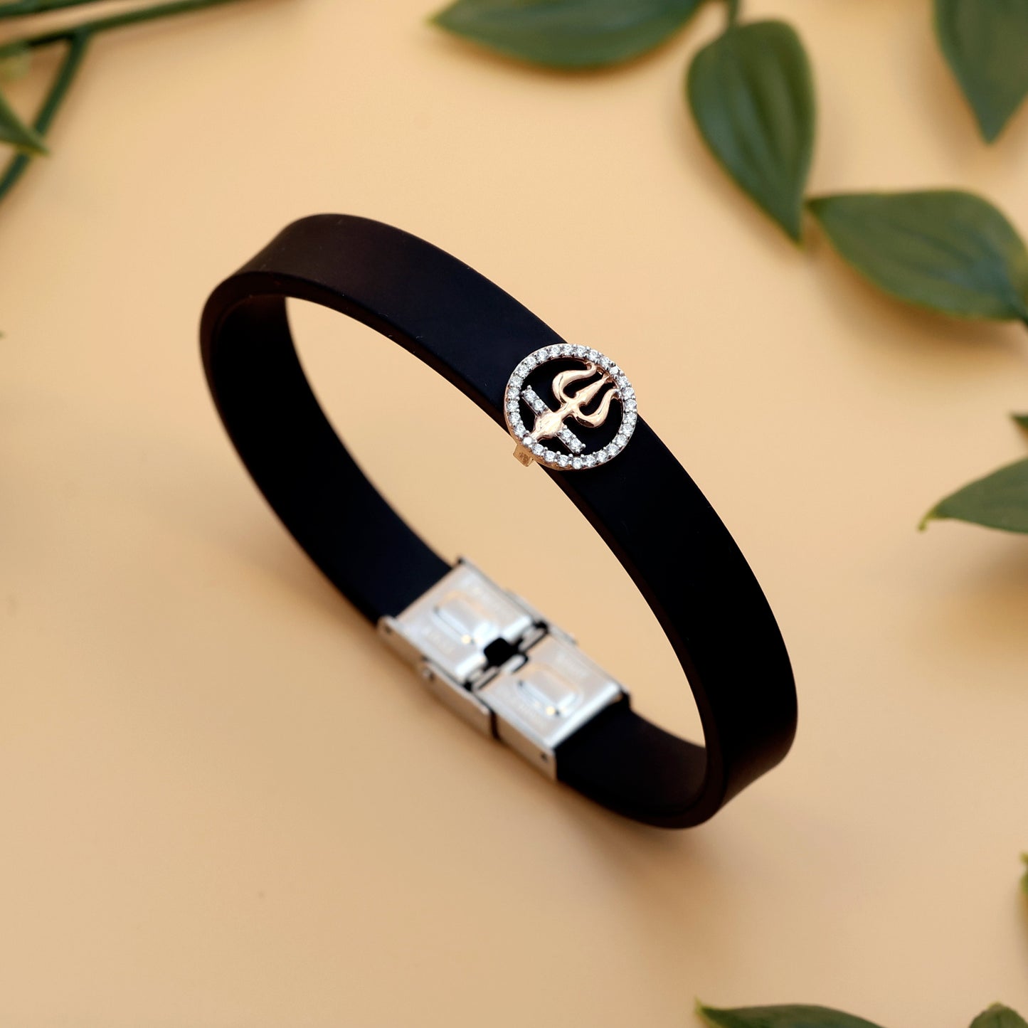 92.5 silvar Trishul Rakhi Bracelet