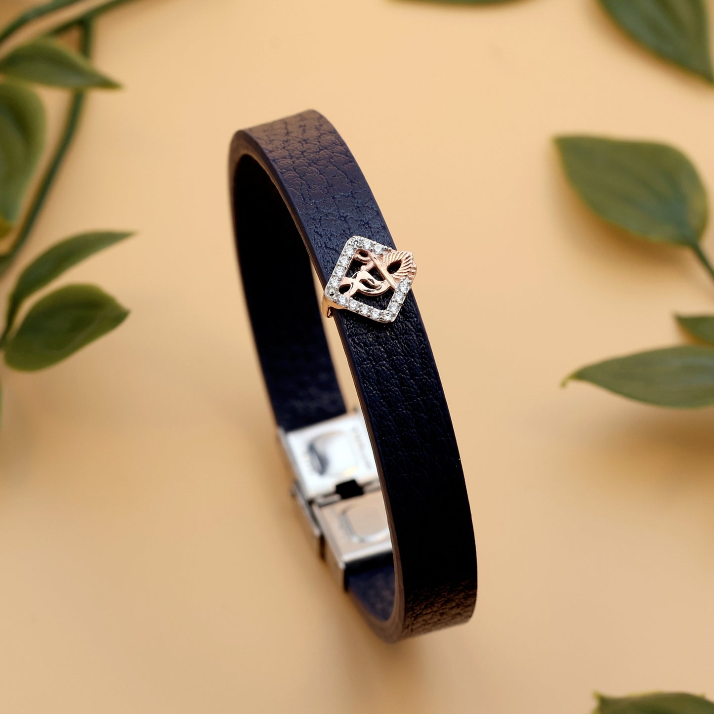 92.5 silvar Shri Krishna Rakhi Bracelet